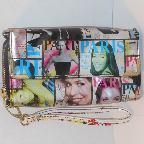 NUCOLLECTIONS MAGAZINE PRINT MULTI-COLOR WRIZLET - Picture 4 of 4